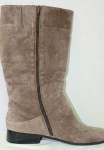 Womens Boots Size 10W Wide Tan Suede Leather